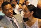 The look of love: Jada gazed