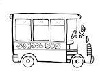School Bus coloring page