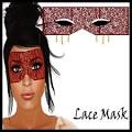 Dollarbie Valentine's Day Face Tattoo "Lace Mask" Ruby/Gold [Bohemian ... - Lace%20Ruby%20AD_001