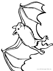 Bat coloring page