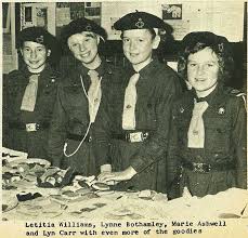 Letitia Williams, Lynne Bothamley, Marie Ashwell and Lyn Carr with even more of the goodies - GPN158_19670809_019e