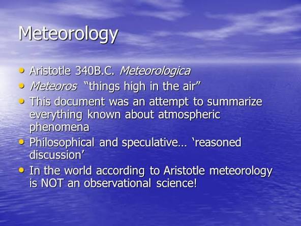 tell me about meteorology and climatology