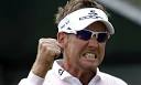 Ian Poulter celebrates his