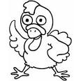 Chicken coloring page