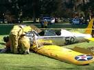 Harrison Ford injured in vintage fighter plane crash in Los Angeles