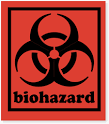 1.75 in. x 2 in. Biohazard Labels, SKU - D1909