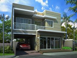 Desain Rumah Minimalis Modern 2 Lantai + Pagar + Garasi