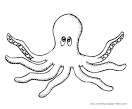 Octopus coloring page