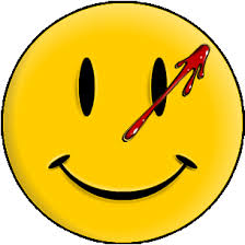 badge du comédien des watchmen