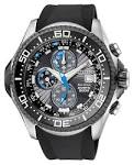 Citizen Men's Black IP Aqualand Eco Drive Dive Watch BJ2115-07E ...