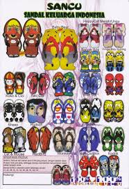 Sandal Sancu, Sandal Lucu dengan Karakter Kartun | Sandal sancu ...