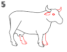 Step 5: Draw the ears,