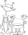 Alien coloring page