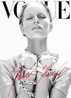 NagiVoqueMx011 Karolina Kurkova is a Metallic Muse for Nagi Sakais Vogue