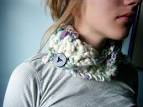 resurrection fern: Knit a Scarfette with Vintage Buttons: a Tutorial