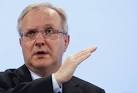 Olli Rehn called