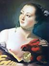 Alben Rivera. Mujer con Cotorra (copia) de Giann Batista Tiepolo 1760-61 - images?q=tbn:ANd9GcSP4YOX7nNhqmUMVsAZUB6U9cDpGwZvQn7_odCrIVkJeR1EJTk1tif-i_Q