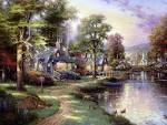 My Free Wallpapers - Artistic Wallpaper : THOMAS KINKADE - Along ...