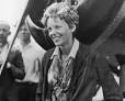 Amelia Earhart exits her
