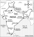 Label the Map of India Printout Answers - Enchanted Learning.