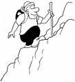 Mountain coloring page