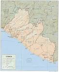 Country Map of Liberia