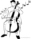 Violin coloring page