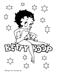betty boop coloring page