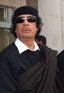 Libyan leader Muammar Gaddafi