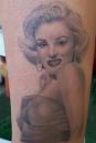 Art Galleries - Carlos Rojas - Marilyn Monroe Pin Up Tattoo - marilyn-monroe-tattoo-m