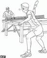 Table Tennis coloring page