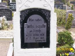 Grab von Martha Schulte (geb. Hinrichs) (25.10.1836-02.03.1915 ... - wt172