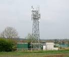 This mobile telephony transmitter stands on top of a hill beside the Fosse - via Daymix