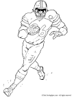 Football coloring page