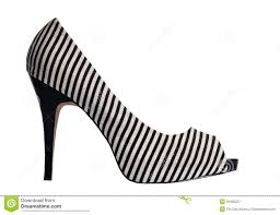 White Striped High Heels Royalty Free Stock Photography - Image ...