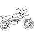 Motorcycle coloring page