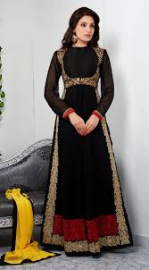Buy Black Abaya Style Long Shalwar Kameez