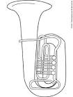 Tuba coloring page