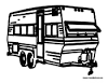 Camper RV coloring page