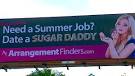 Controversial billboard ad for online dating site goes up near B