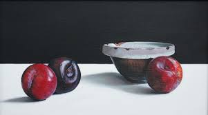 Scottish artist: Jane Cruickshank solo show at Red Rag | Red Rag ... - jane-cruickshank-7579hq-old-bowl-with-plums