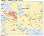 Map of Kurdish-inhabited areas in the Middle East &amp; Soviet Union
