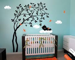 Modern Baby Nursery Wall Decal Tree Decal Sticker Mural Tree Wall ...