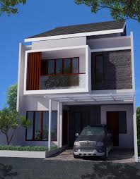 Desain Rumah Minimalis 2 Lantai di lahan 8 x 15 M2 -