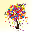 Blooming Tree - Vector Graphic by DryIcons