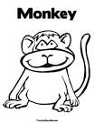 Ape coloring page
