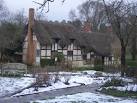 Anne Hathaway's Cottage In The Snow - via Daymix