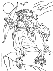Centaur coloring page