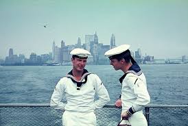 Funker Peter Zier und Heinz Albers in New York 1965