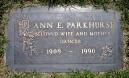 Ann Parkhurst (1908 - 1990) - Find A Grave Memorial